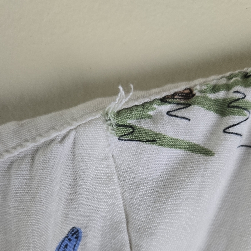 Zara White Midi Dress with Tropical Motif Size S - Picture 6 of 6